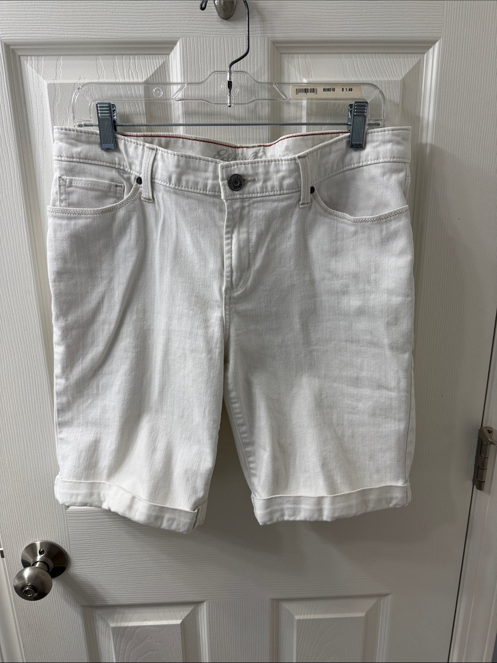 Women’s White Denim Shorts